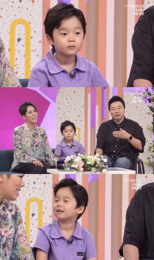 '아침마당' 강원래-김송, 아들 최초 공개…"8번 시험관 시술로 43세 낳은 아들"