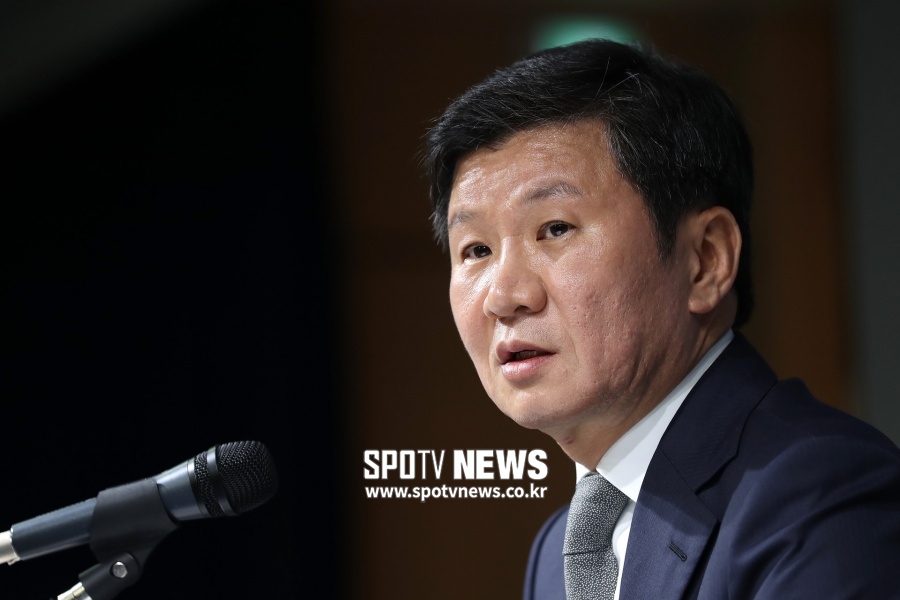 [스포츠타임 Talk] 정몽규 회장, “한국 축구 역사상 가장 중요한 날”