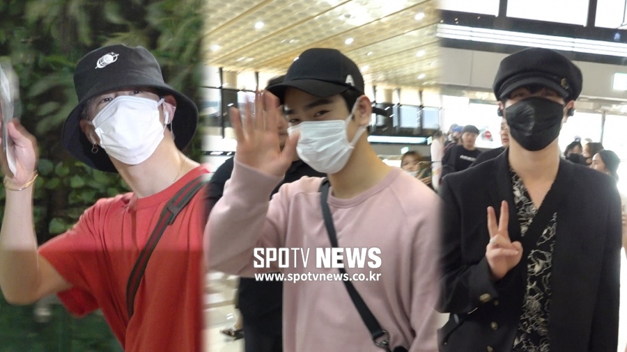 갓세븐(GOT7) 출국, 이른 아침에도 완벽한 비주얼 [공항패션]