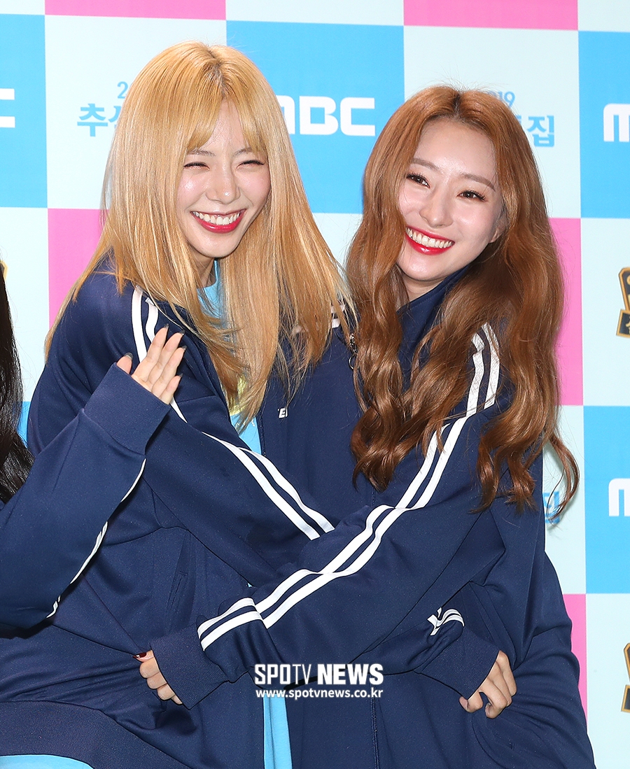[포토S] 드림캐쳐 지유-수아, '씨름도 잘해요'
