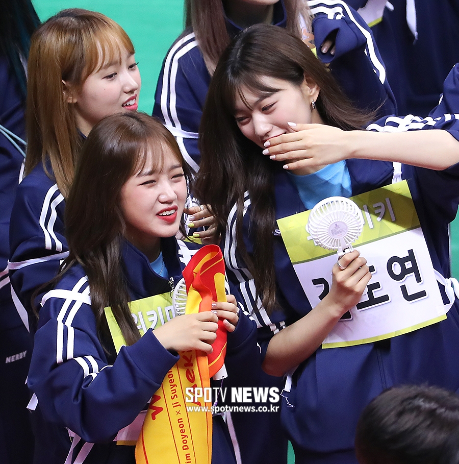 [포토S] 최유정-김도연, '체육시간 고등학생들 같아~'