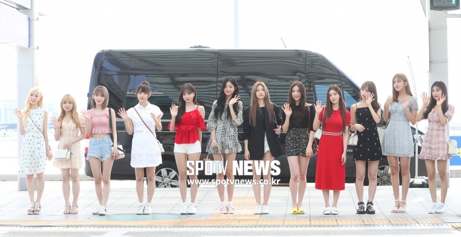 아이즈원(IZ*ONE) 출국, 아이 콘택트에 '심쿵' [공항패션]