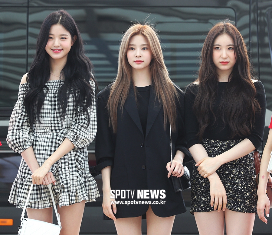 [포토S] 장원영-김민주-이채연, 눈부신 미모