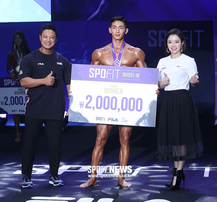 [포토S] '스포핏' 정대진, 남자 모델 부문 우승