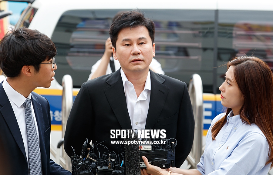 [포토S] 양현석, "조사에 성실히 임하겠다"