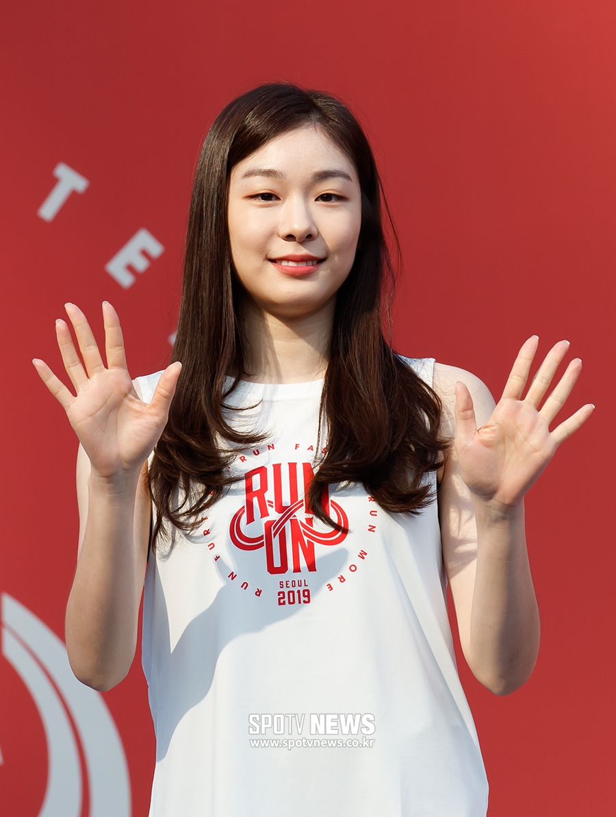 [포토S] 마라톤에 도전한 김연아