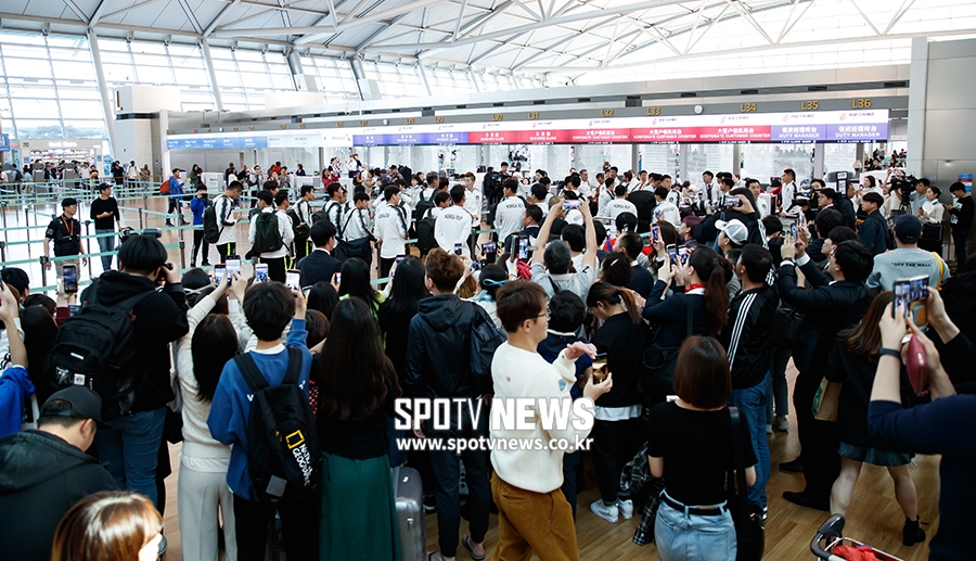 [포토S] 축구대표팀의 어마어마한 인기