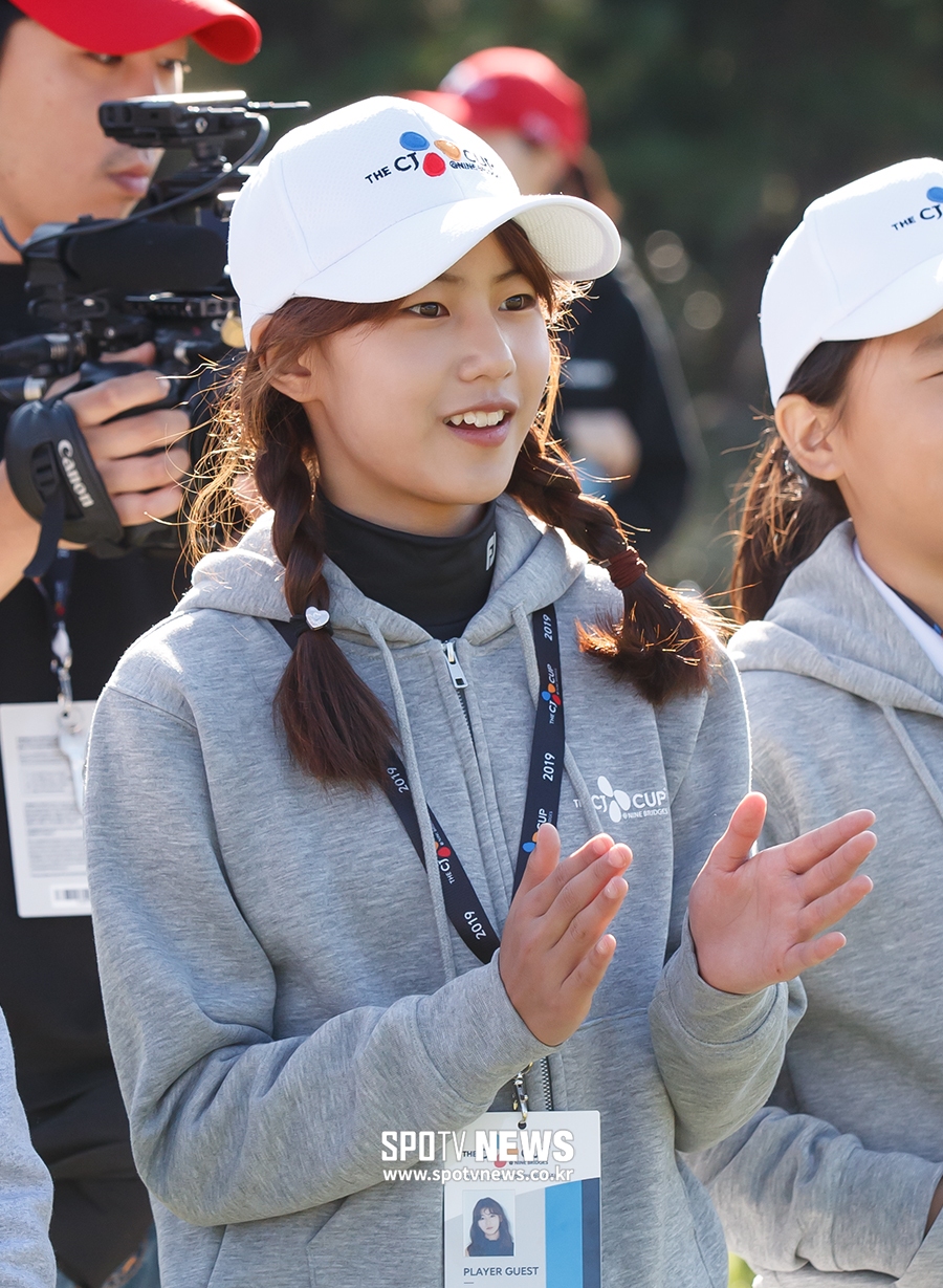 [포토S] 골프 클리닉에 참가한 송지아