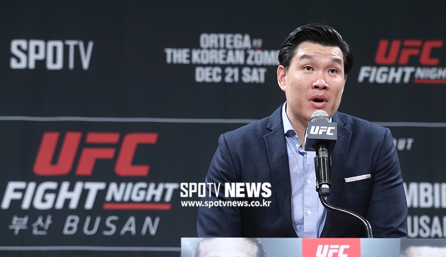 [포토S] 인사말 하는 UFC 아시아 태평양 지사장 케빈 장
