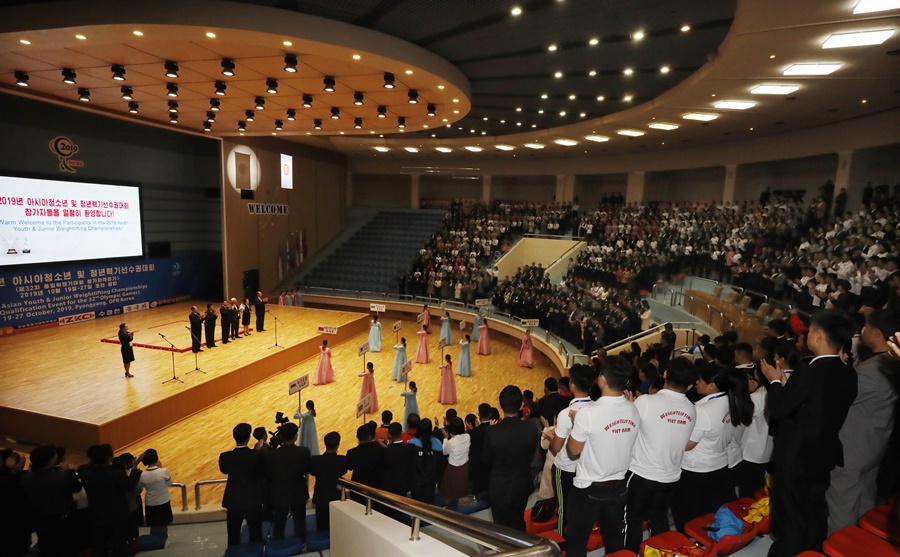 2019 亞 유소년·주니어 역도선수권 평양서 개막…한국 선수 38명 참가
