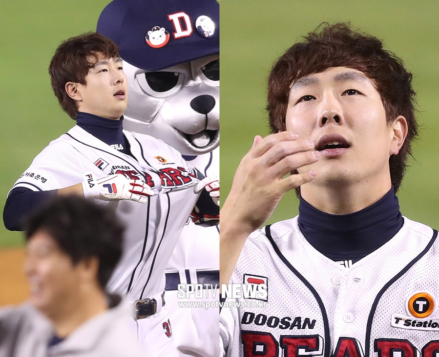 [스토리S] 뜨거운 눈물 흘린 박건우, 누구보다 절실했고 감사했기에