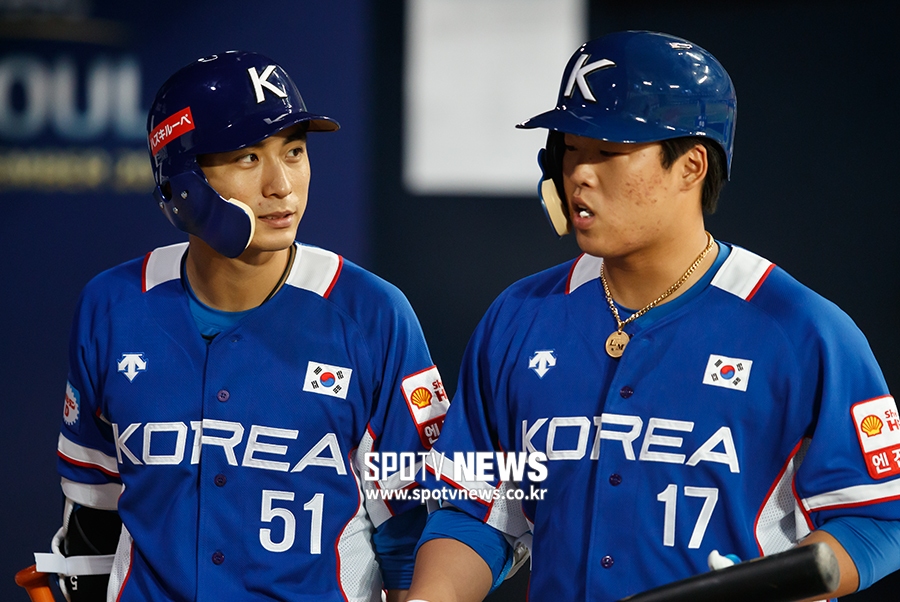 [포토S] 이정후, '강백호, 힘 내'