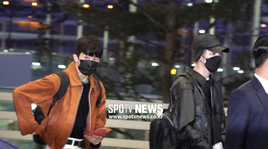 '둘만 따로 가요' NCT 127 태용&마크 출국 [공항패션]