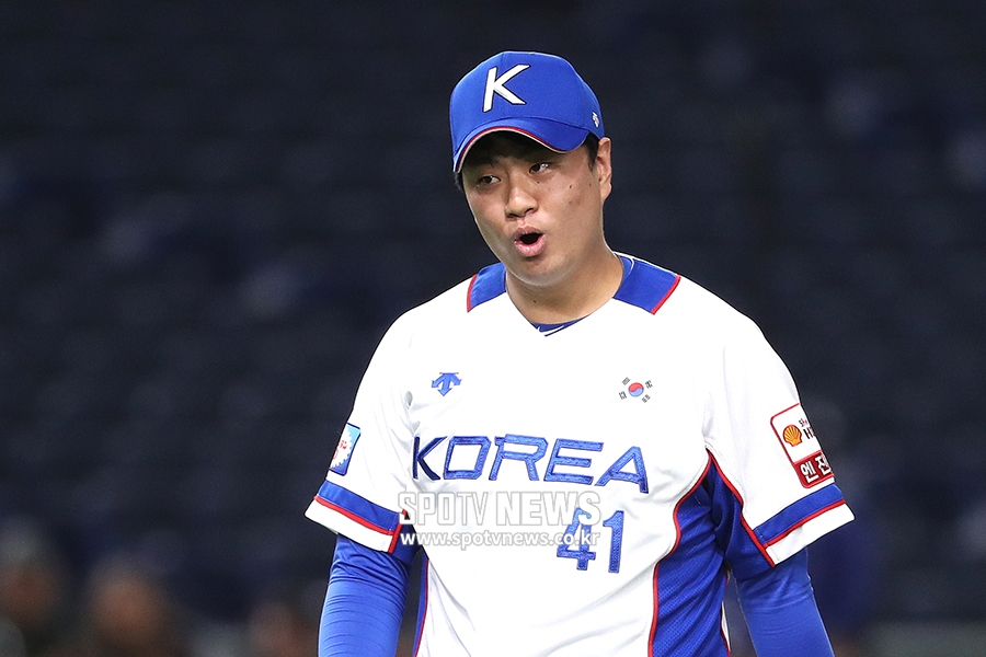 [포토S] 이영하, 자신의 투구에 놀란 표정