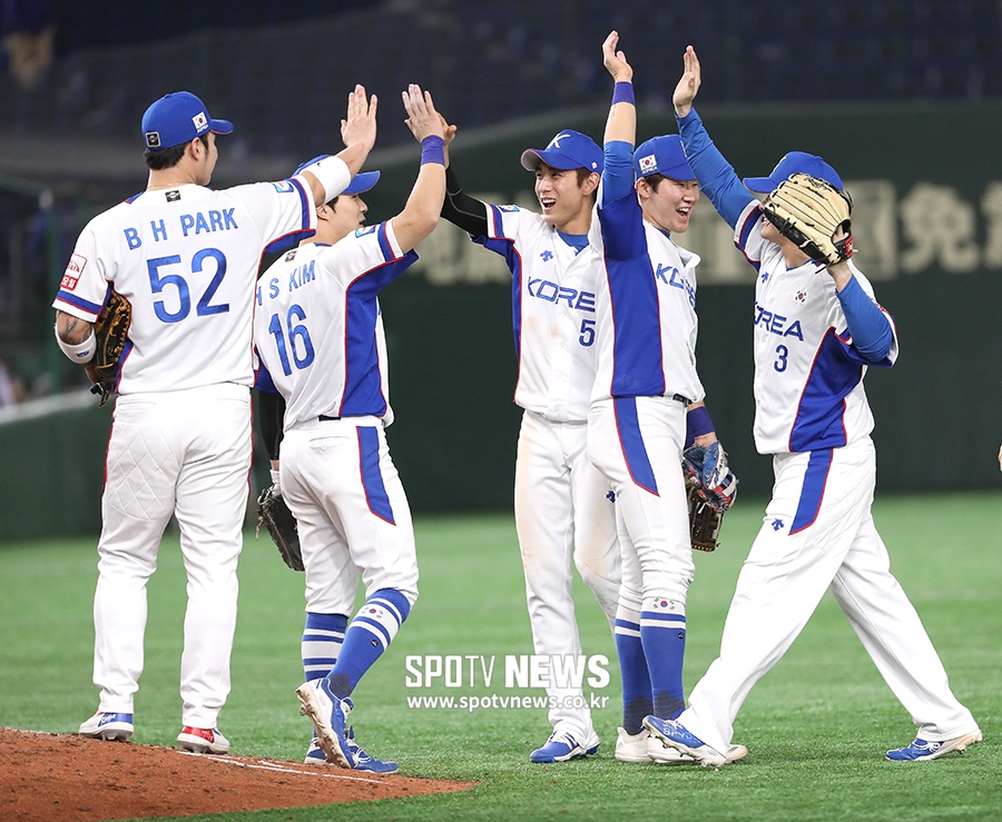 [포토S] 한국, '프리미어12 결승 가자!'