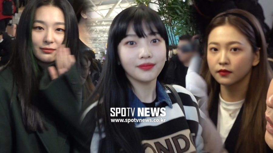 레드벨벳(Red Velvet) 출국, 안구정화 비주얼 [공항패션]