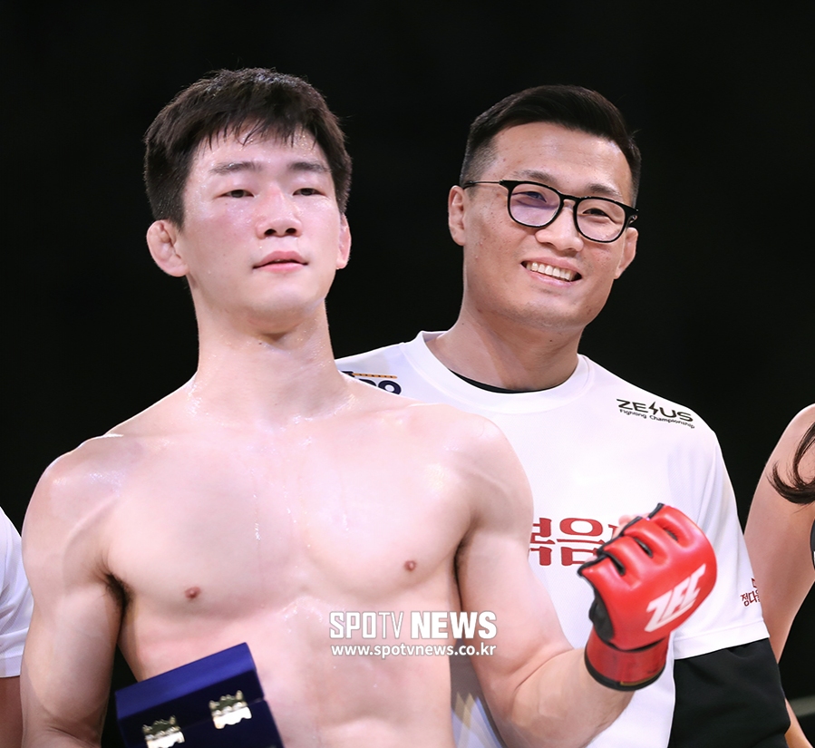 [포토S] 정찬성, '좀비 제자 응원하러 왔어요'