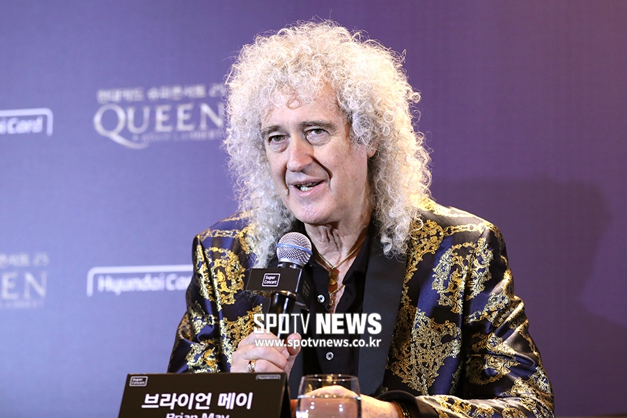 [포토S] 브라이언 메이, "한국 팬들의 뜨거운 환대, 왕족이 된 기분"