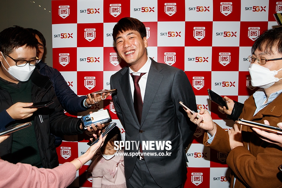 [포토S] 김광현, 감출 수 없는 미소