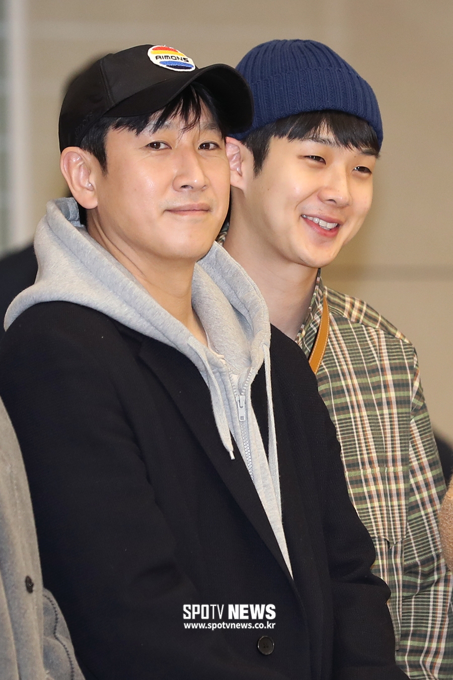 [포토S] 이선균-최우식, 입가에 번진 미소!