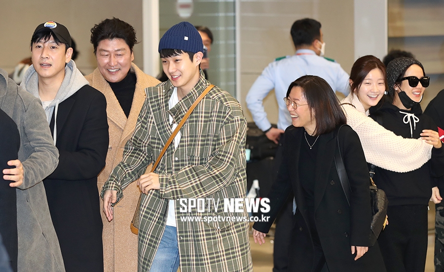 [포토S] 기생충팀, 행복 귀국