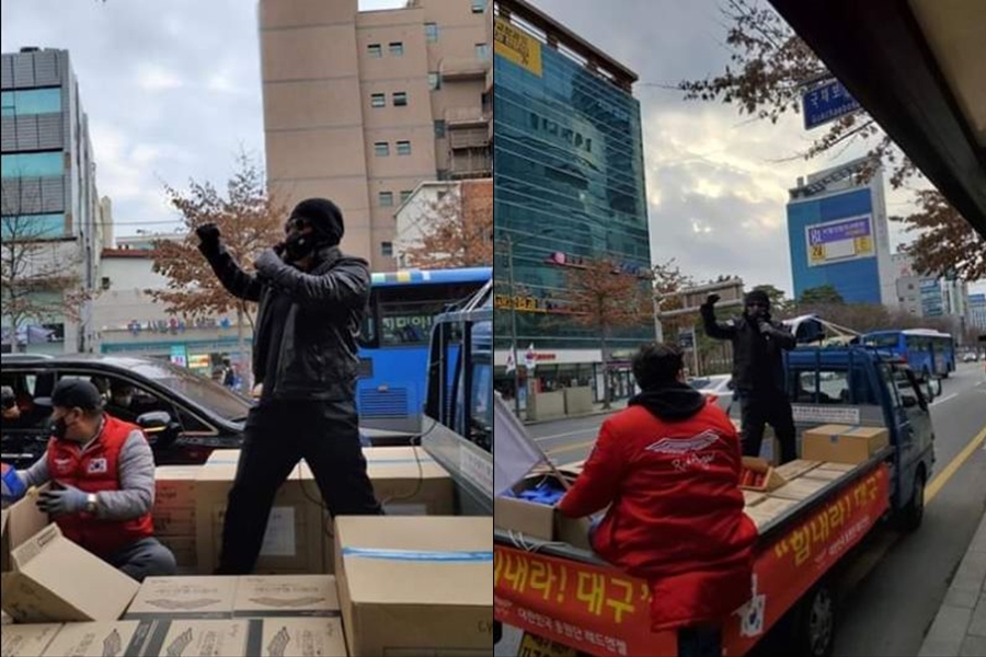 김보성, 대구 찾아 마스크 무료 배포→자가격리중…"진짜 의리"[종합]
