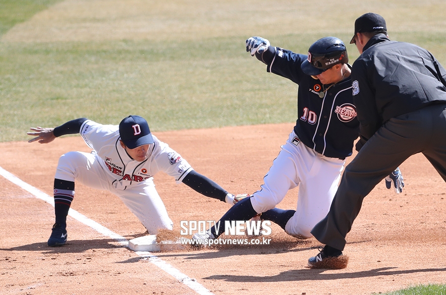 [포토S] 박세혁, 세이프!