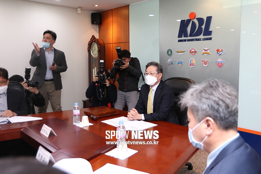 [포토S] KBL, 시즌 조기 종료 논의