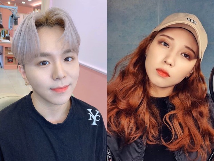 송유진, 공개열애 소감은 "사랑해, 난 복덩이"…연인 문에스더는 "조용"[종합]