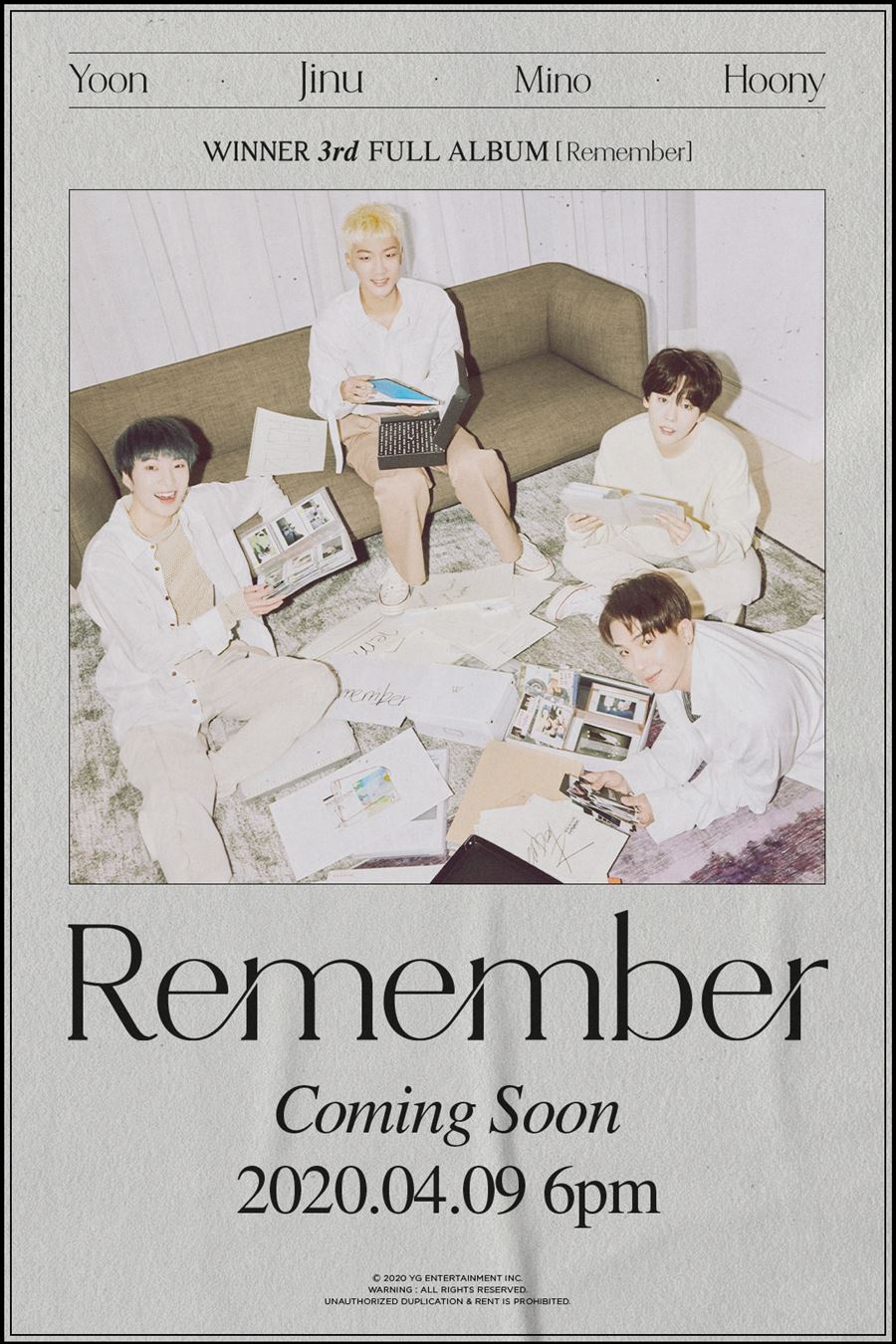 '김진우 4월 입대' 위너, 오늘(30일) 컴백 라이브로 완전체 소통