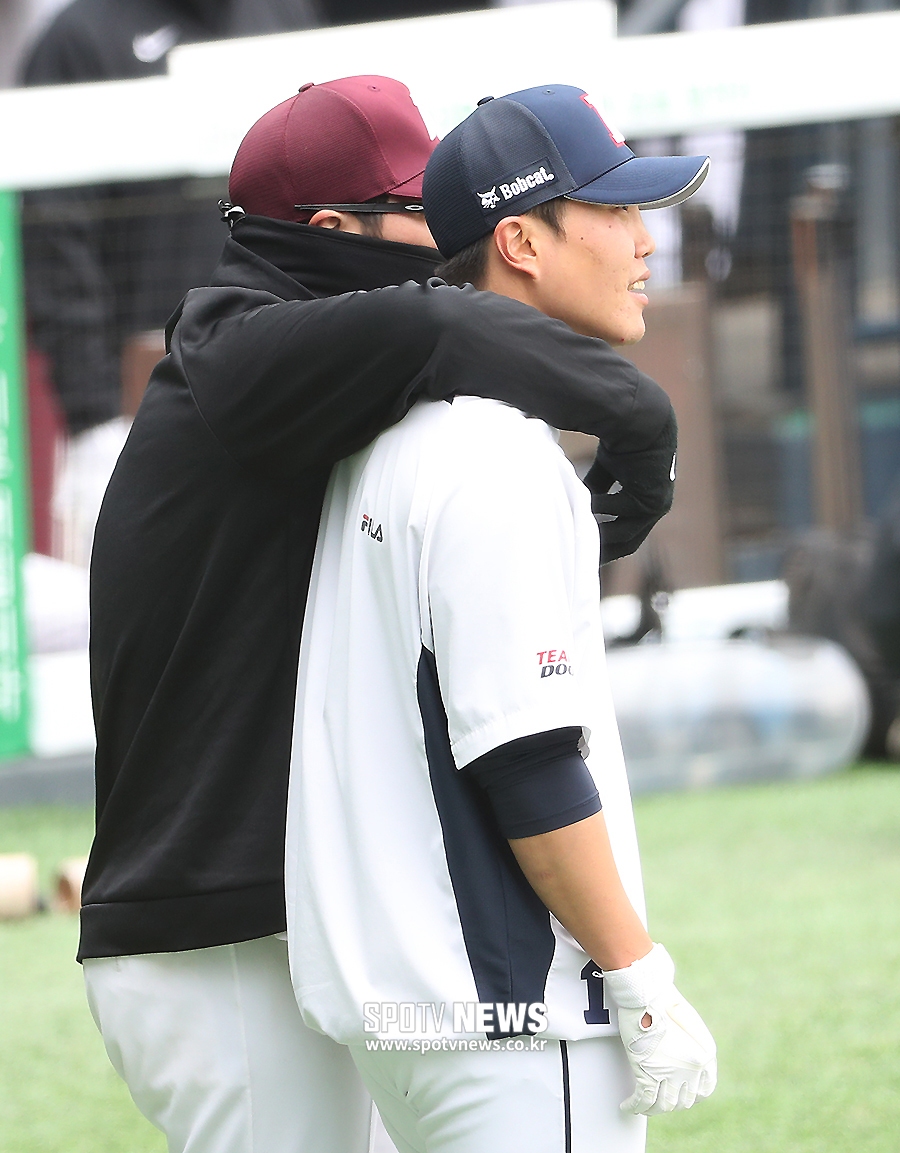 [포토S] 한현희-류지혁, '너무 반가워서'