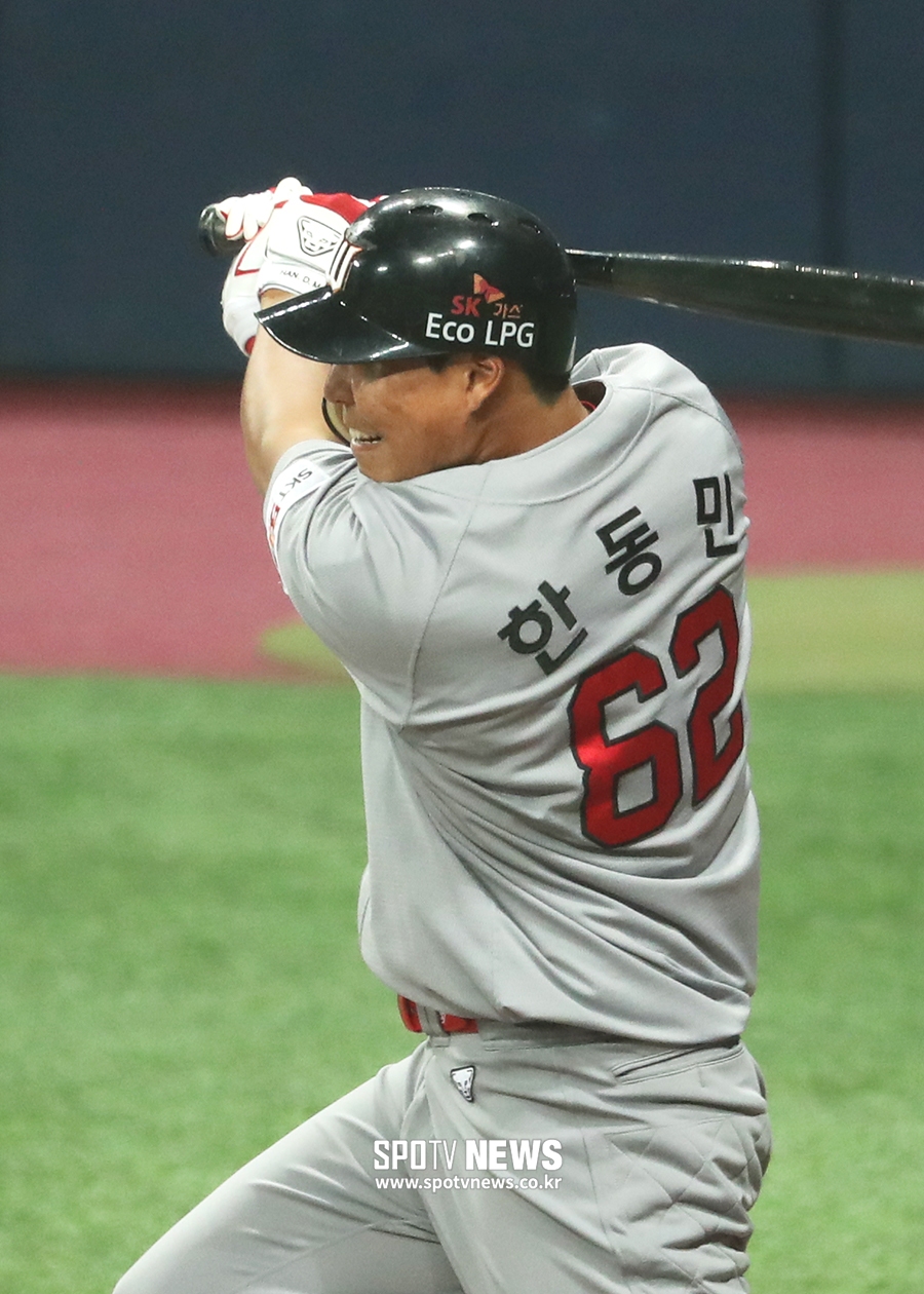 [포토S] 한동민, 이 악물고 안타!