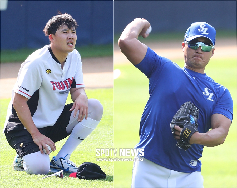 [스토리S] 오승환-임찬규, 잠실에서 다시 만난 '오키나와 훈련 메이트'