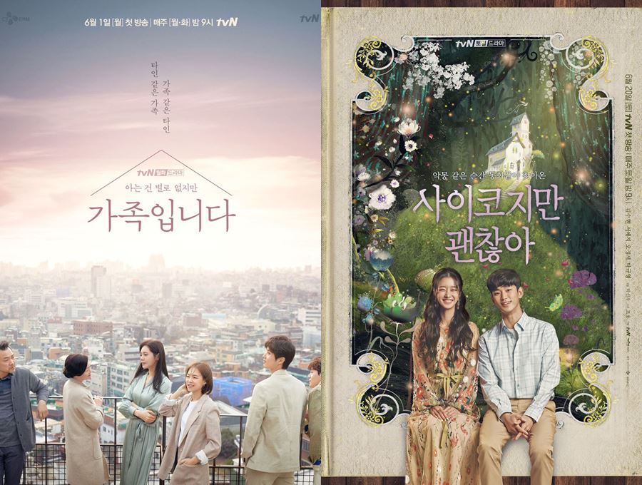 '가족입니다'·'사이코지만 괜찮아', 주춤한 tvN드라마의 '반등 기대주'