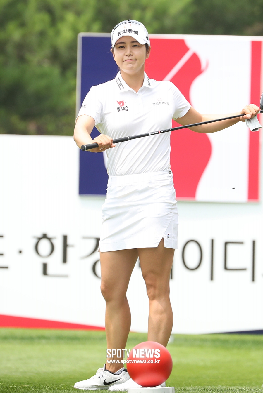 [포토S] 김지현, '경기 감각 찾았어요'