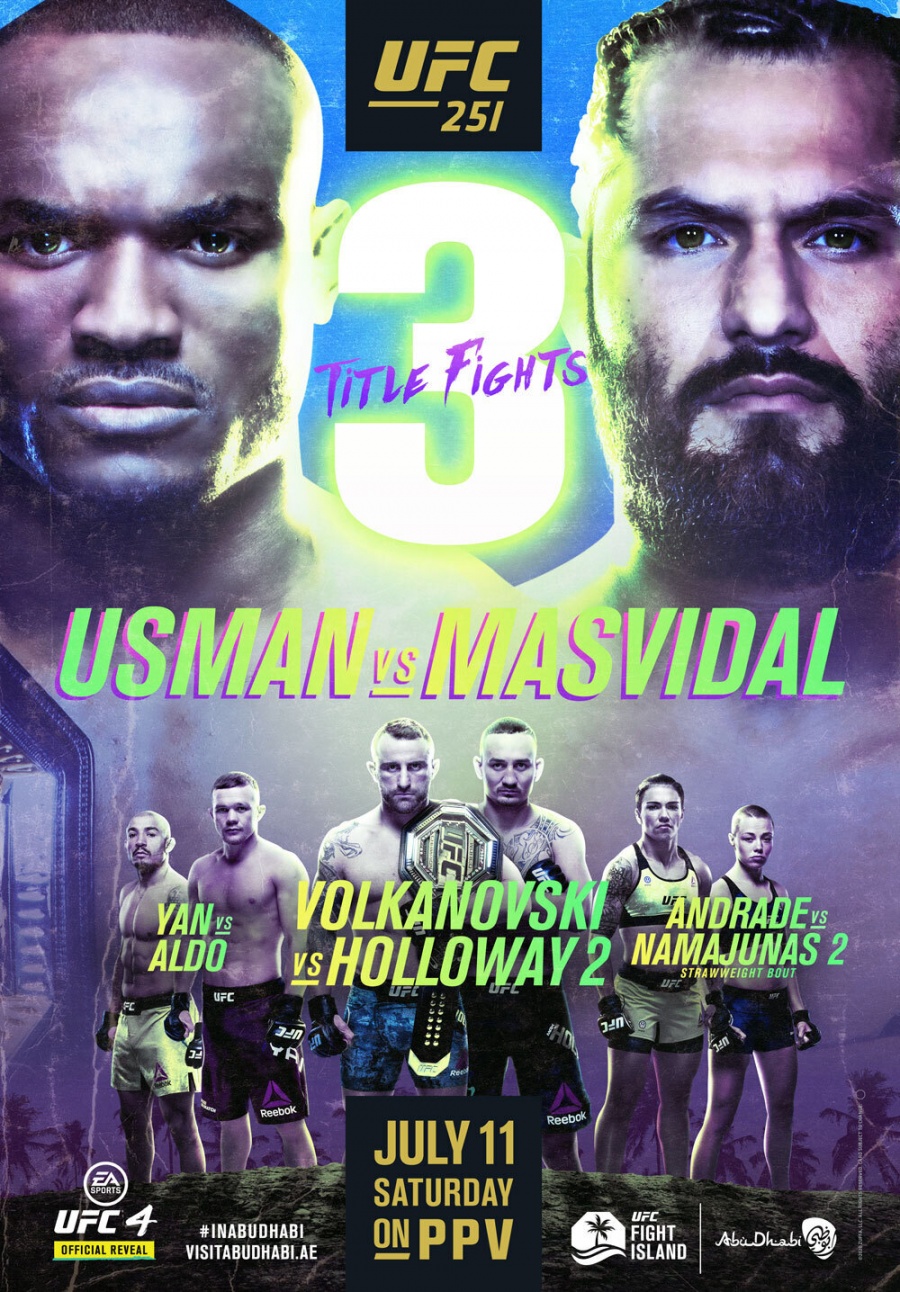 [오늘의 UFC(7/7)] "마스비달이 이기면, UFC 웰터급 엉망 된다"