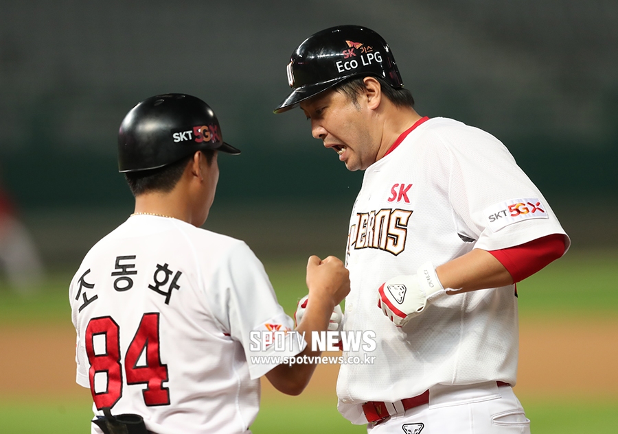 [포토S] 채태인, '내가 역전 시켰다'