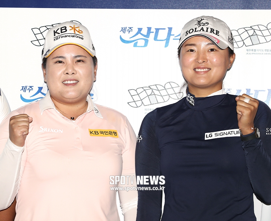 [포토S] 박인비-고진영, 전·현직 세계 랭킹 1위
