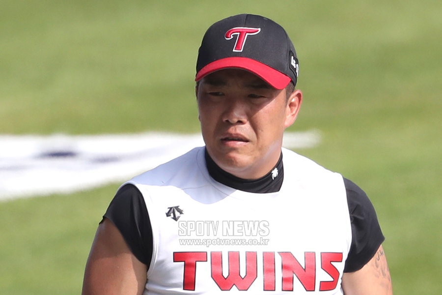 [포토S] 정근우, '더워도 너~무 더워'
