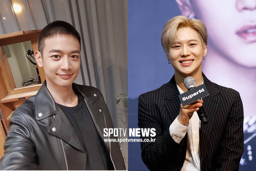 군대서도 빛나는 샤이니 '의리'…'해병 병장' 민호, 태민 브이라이브 깜짝 등장