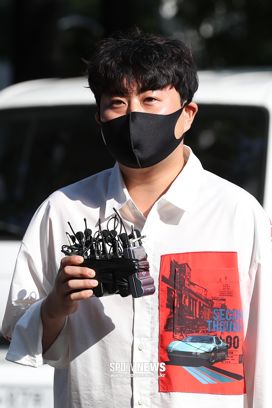 [포토S] 김호중, '성실히 근무하겠습니다'