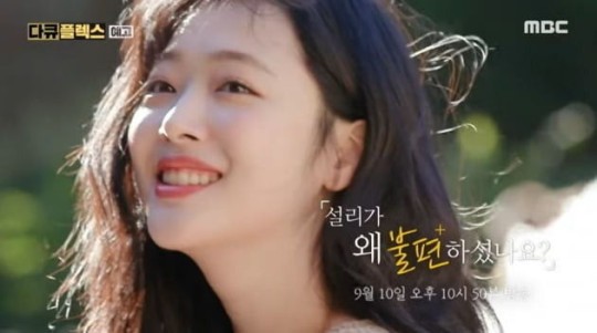 '다큐 플렉스' 故설리 편, 다시보기 중단 "2차 피해 막기 위해"[공식입장]