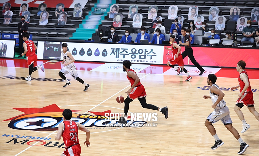 [포토S] 팬 없는 농구장