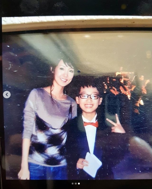 오정연, 이찬원과 13년 전 사진 공개 "13살 꼬마, 이렇게 잘크다니"