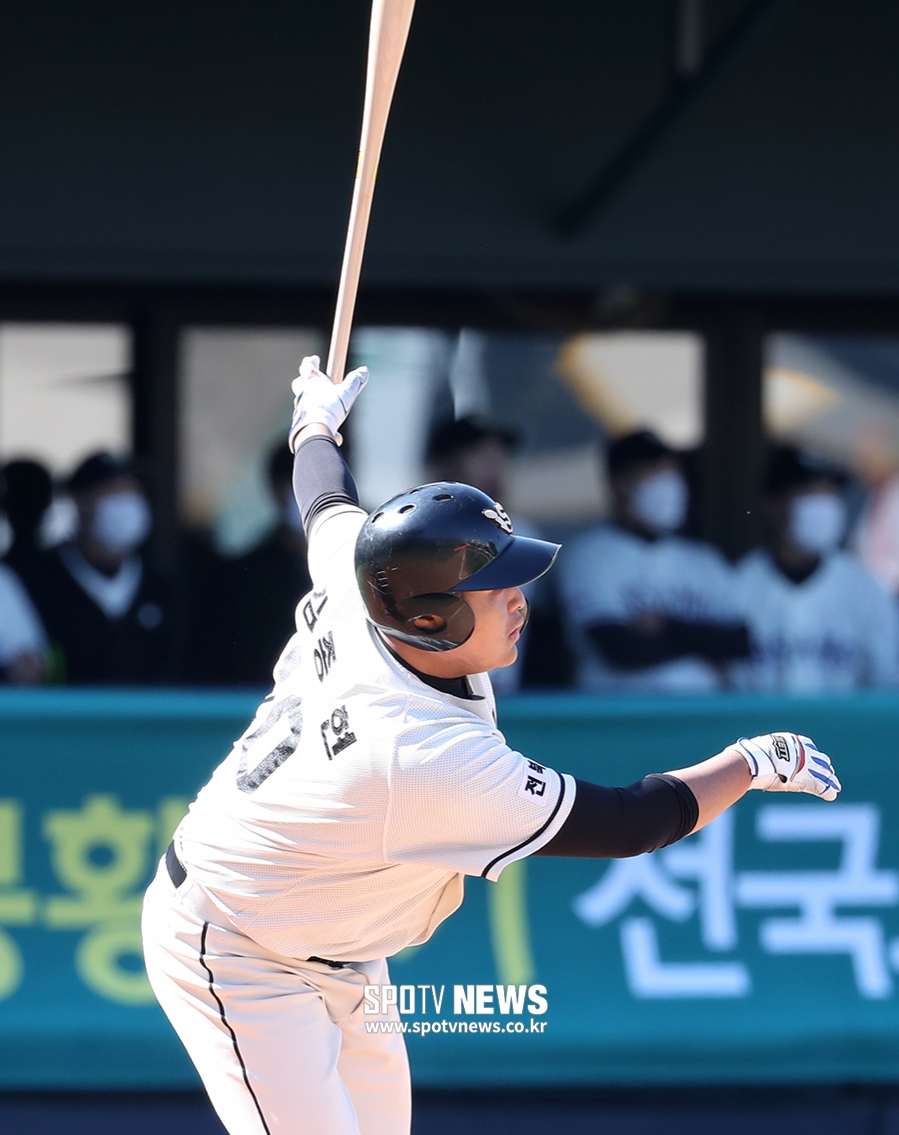 [포토S] 인상고 김종현, 시원한 1타점 적시타!