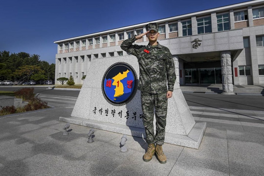 샤이니 민호, 호국훈련 참여위해 말년휴가도 반납…"끝까지 전우들과 함께"