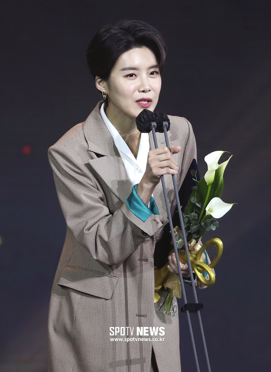 [포토S] 장도연, "나라에서 주는 상 처음 받아 봐요"