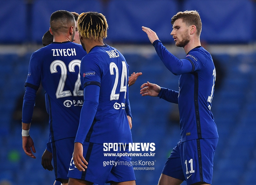 [UCL REVIEW] ‘베르너 PK 2골' 첼시, 렌에 3-0 완승…조 1위 질주