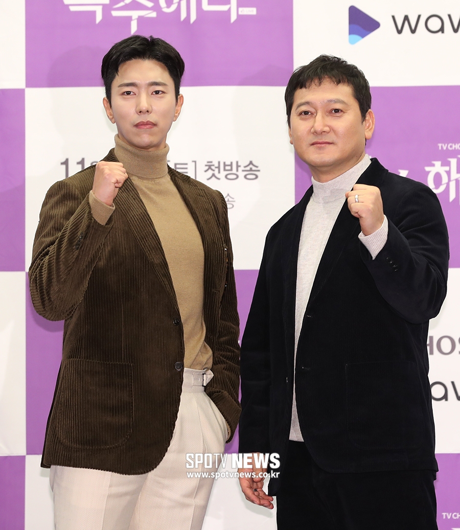 [포토S] 윤현민-정만식, 함께 파이팅!