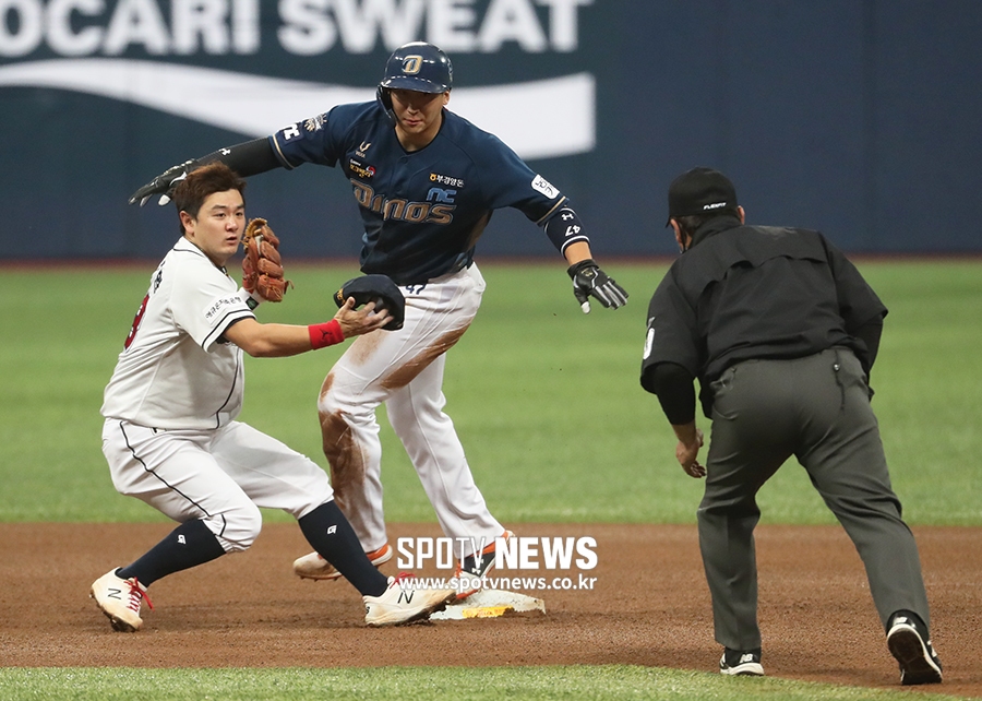 [포토S] 나성범, 찬스 날리는 주루사